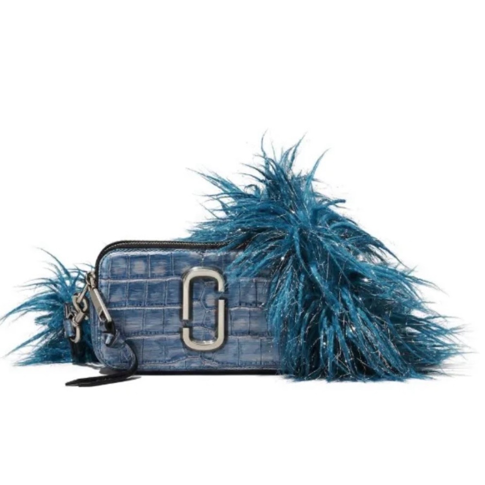 Marc Jacobs The Snapshot Camera Bag in Blue with Boa Strap